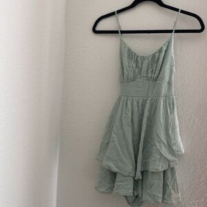 Lightweight , layered ruffle romper size medium